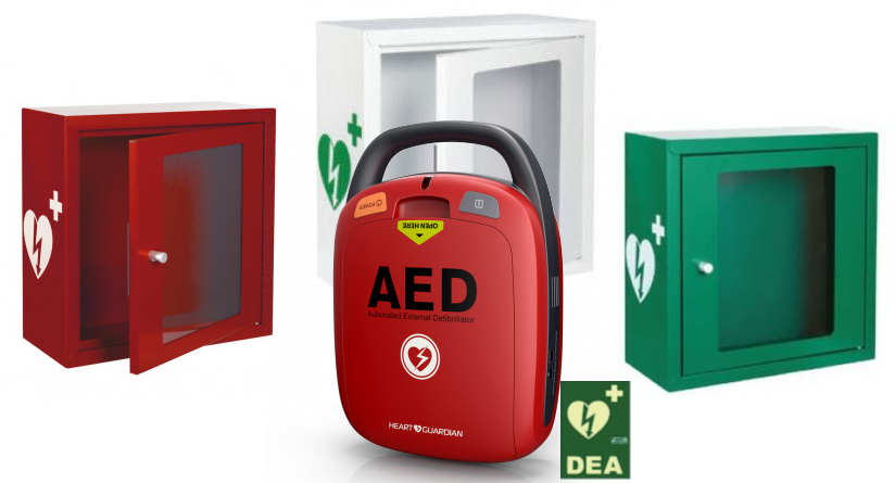 DESFIBRILADOR HEART GUARDIAN HR-501 Y COMPLEMENTOS PARA ESPACIO CARDIOPROTEGIDO
