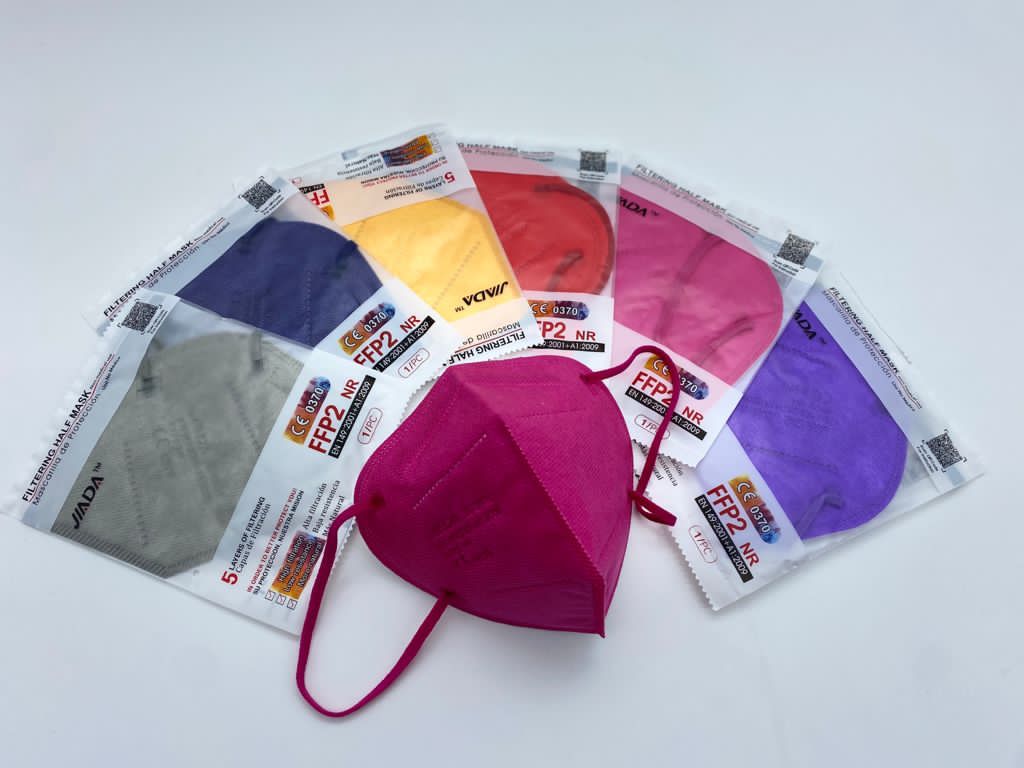 Mascarilla FFP2 Jiada JD-99 COLORES